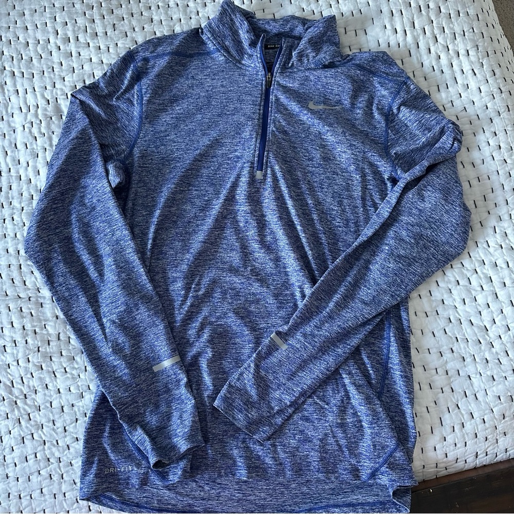 Men’s Nike Blue Quarter-Zip Pullover - medium